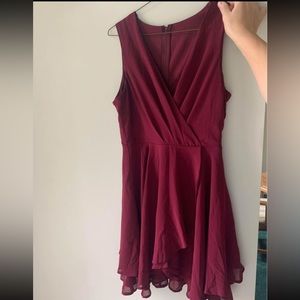 Burgundy Dress
